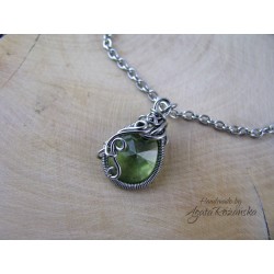 Bransoletka Swarovski, wire wrapping